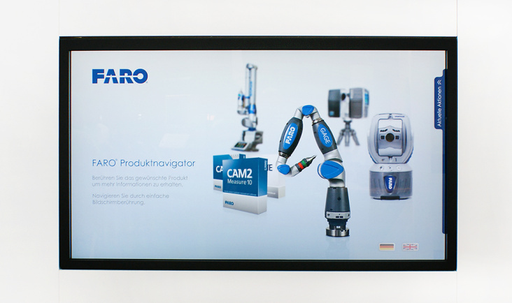 Faro Touchscreen – Productnavigator