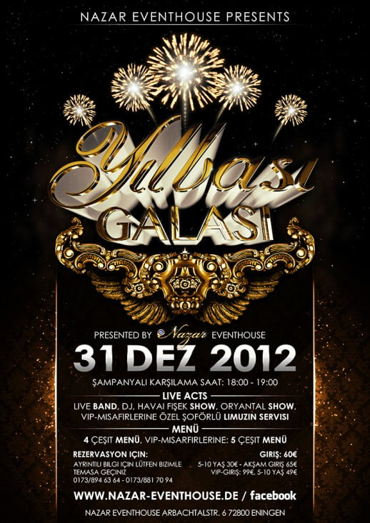 Silvesterparty Plakat