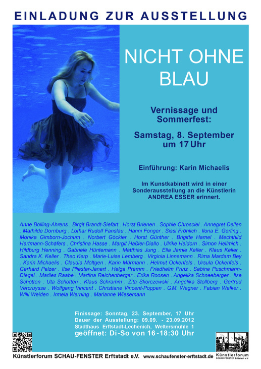 Plakat der Ausstellung mit meinem Foto