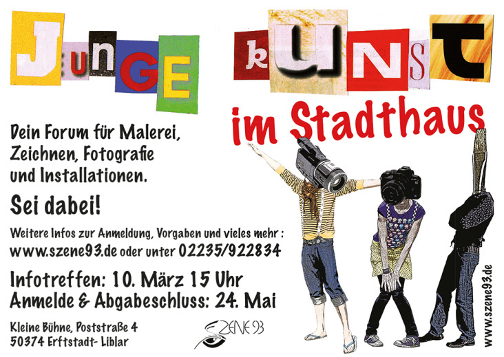 Flyer des Aufrufes zur Ausstellung