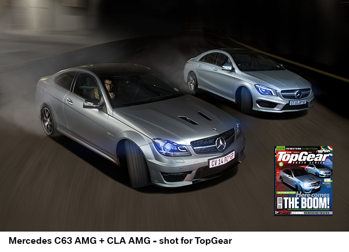Mercedes CLA AMG and C63 AMG cover for TopGear