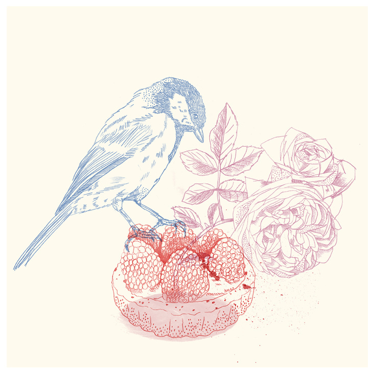 Birds, Cake & Flowers 03
