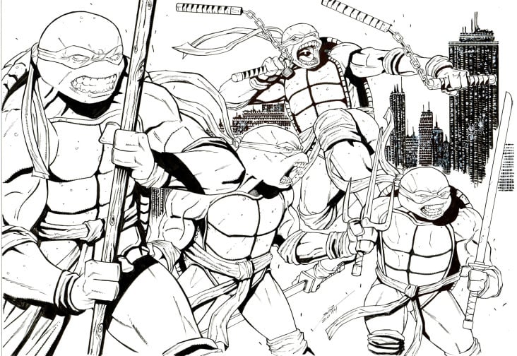 Eine klassische Interpretation der Teenage Mutant Ninja Turtles