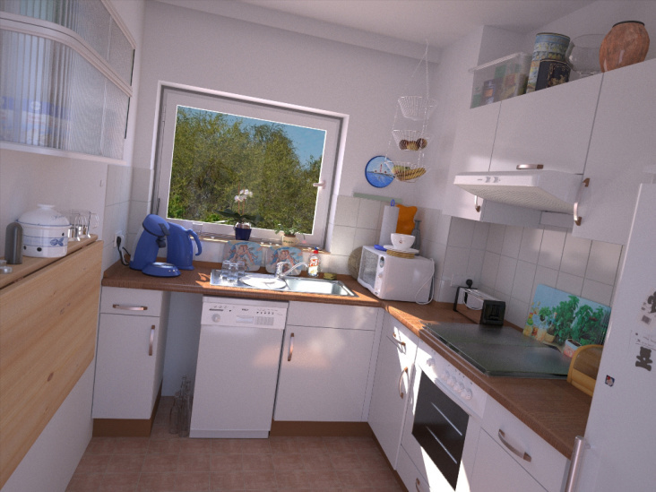 Küche 3D Szenerie