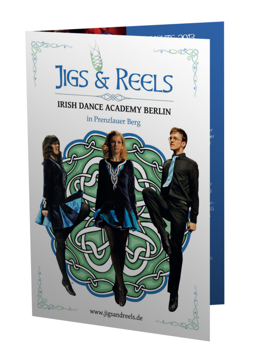 Flyer for „Jigs & Reels“ Berlin Irish Dance Academy / 2013