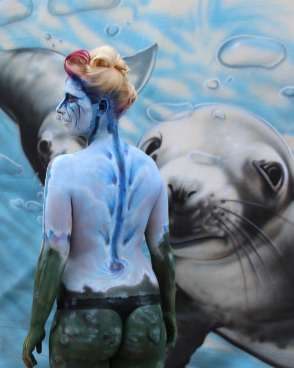 „Wesen aus der Tiefe“ 1.Heringsdorfer Bodypainting Festival 2013