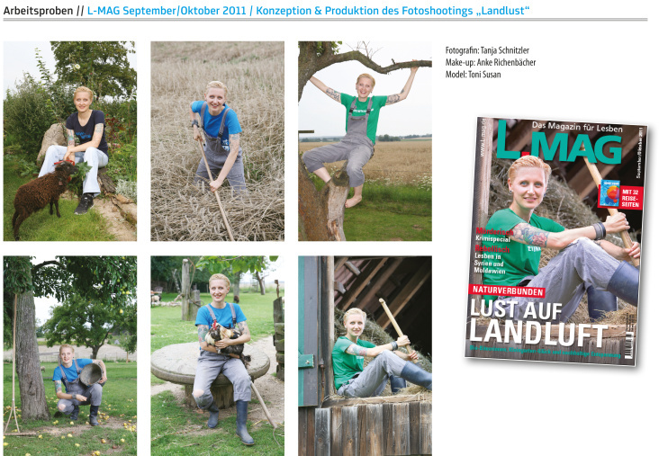 L-MAG September/Oktober 2011 / Konzeption & Produktion des Fotoshootings „Landlust“