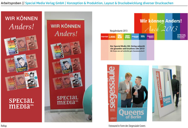 Special Media Verlag GmbH / Konzeption & Produktion, Layout & Druckabwicklung diverser Drucksachen