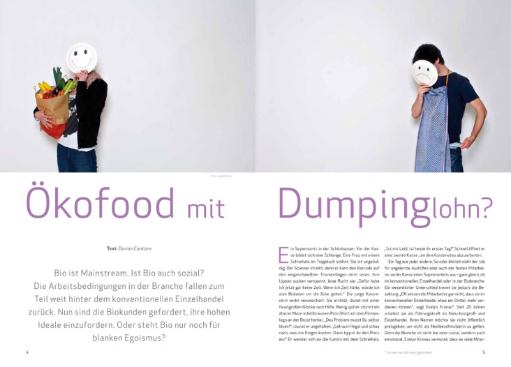 Doppelseite aus der zweiten BergLink-Ausgabe 2011