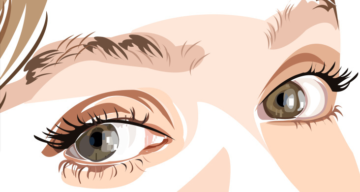 Detail eyes Vektor Graphic