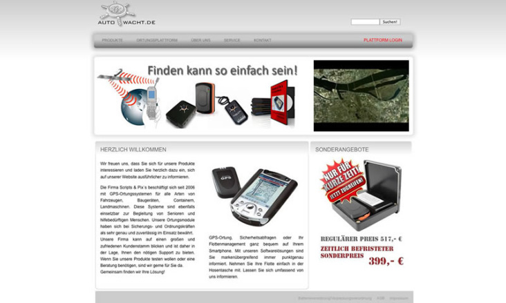 Website und Webshop Autowacht Dresden