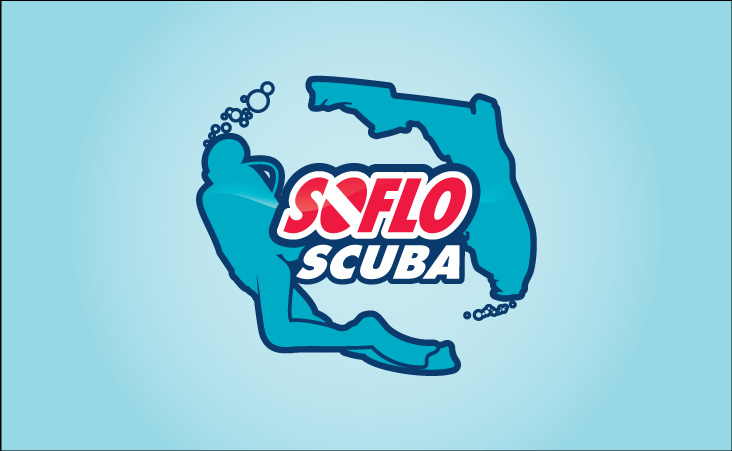 SoFlo Scuba, logo for a diving center in South Florida