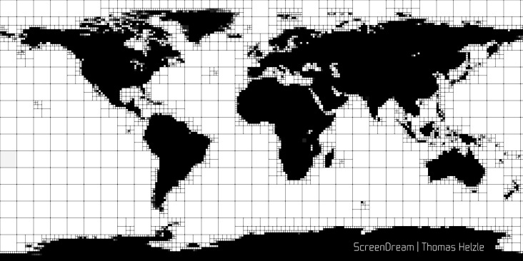 „Earth Patches“ – Stilisierte Weltkarte