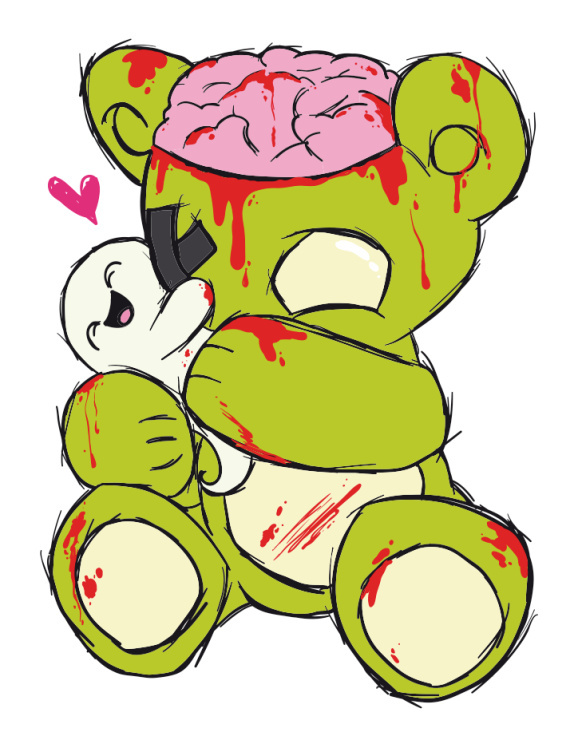 Zombie-Teddy und Baby Boo