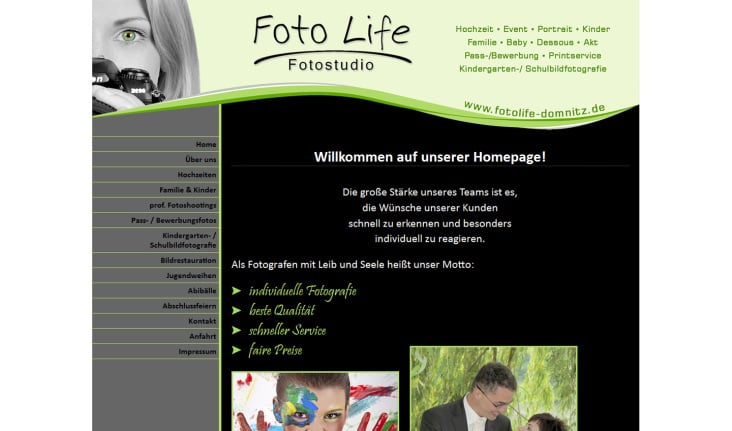 Website Fotolife Domnitz