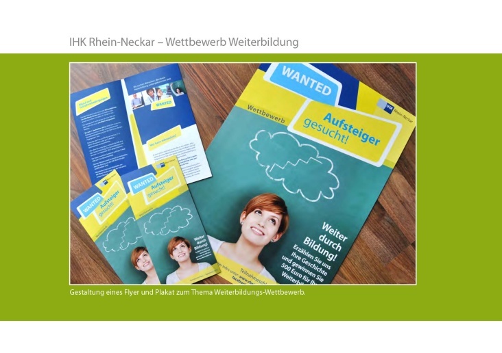 IHK Rhein-Neckar – Wettbewerb Weiterbildung…Gestaltung Plakat und Flyer