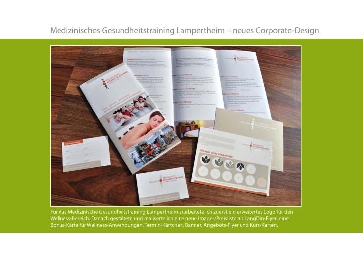 Medizinisches Gesundheitstraining Lampertheim – komplettes Corporate-Design