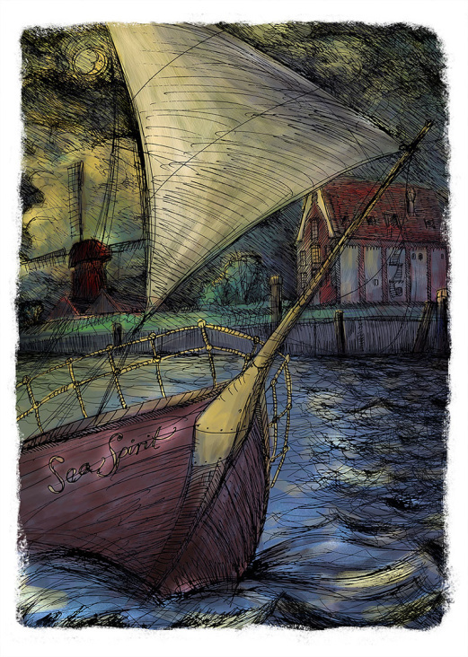 Illustration für Tesseltje Buch (Niederlande) 2012