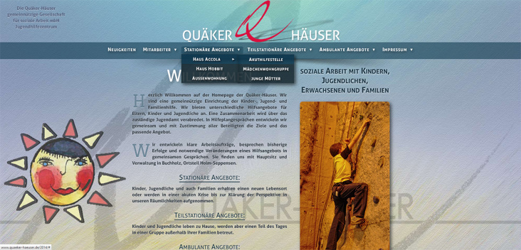 www.quaeker-haeuser.de/2014/  Neuekonzeption