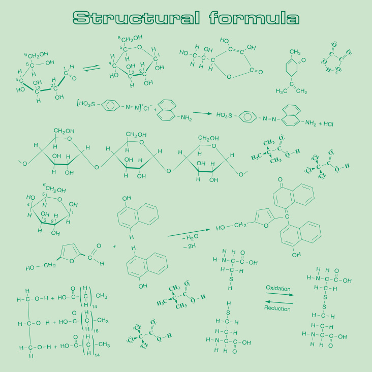 Muster aus chem. Strukturformeln