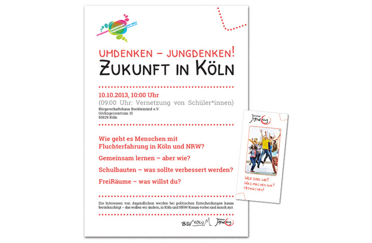 Plakat und Flyer