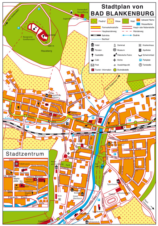 Stadtplan Bad Blankenburg