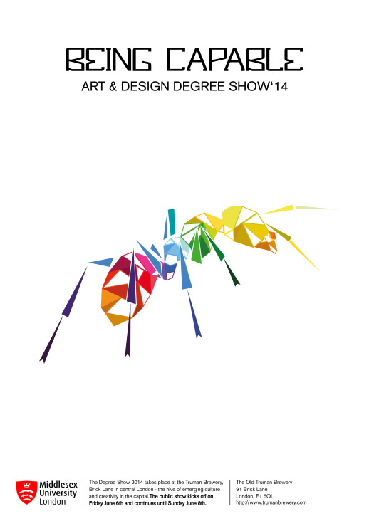 Poster Design: Degreeshow Middlesex University