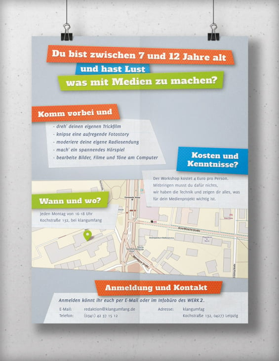 Flyer / Poster – Offene Medienwerkstatt – Rückseite