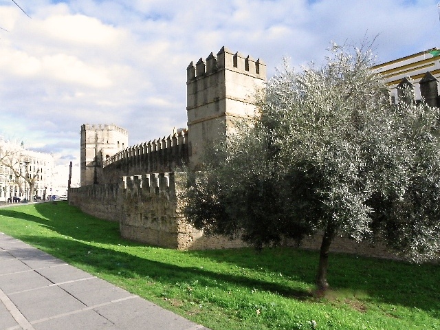 Teil der Stadtmauer von Sevilla