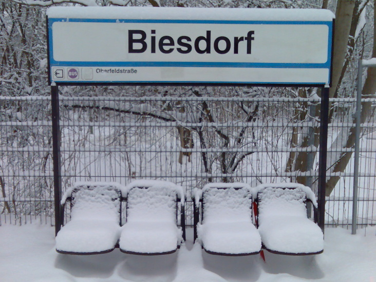 Biesdorf, kleiner Bahnhof bei Berlin