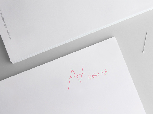 Briefpapier für Atelier Agi, Detail