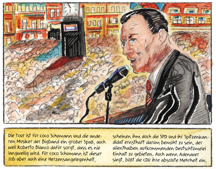 Willy Brandt – Coco Schumann begleitet den SPD Politiker auf seiner Wahkampftour
