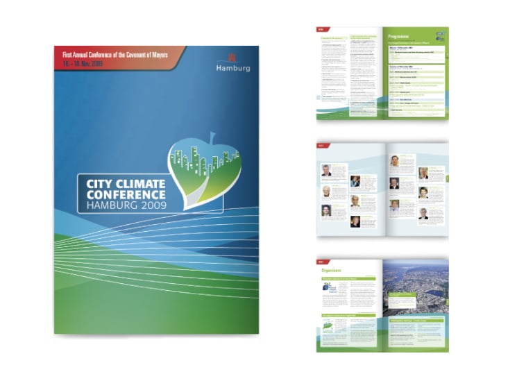 City Climate Conference Hamburg: Gestaltung des Programmheftes