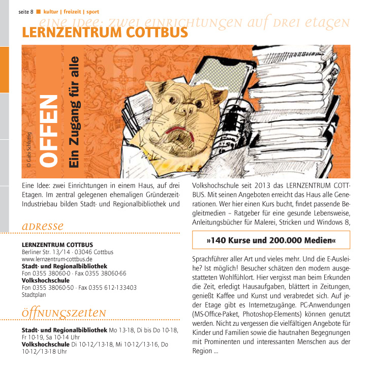 Anzeige Zeitung in Cottbus _ Ci neues Lernzentrum (LZC)