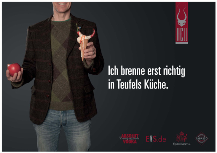 Plakat 2 zur Vermarktung der Hölle, „Hell“, als Bewusstseinserweiternde Kampagne – Projektarbeit.