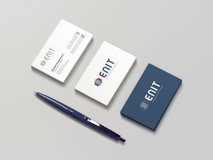 „Enit“ – Corporate Design im Detail (Visitenkarten)