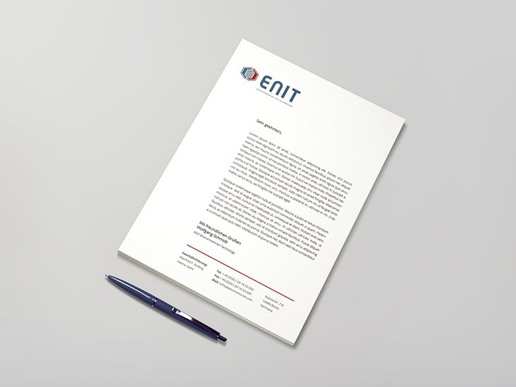 „Enit“ – Corporate Design im Detail (Geschäftsbrief)