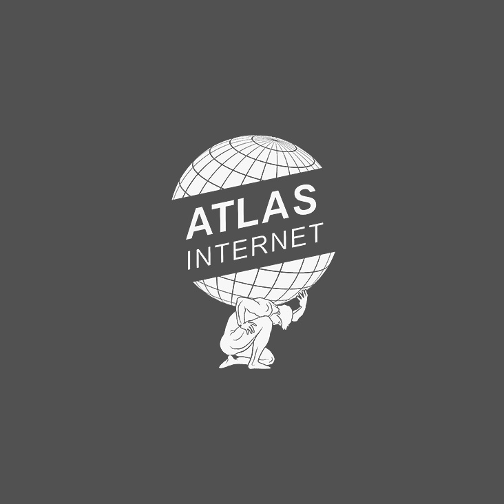 Logo – Atlas Internet (invers)