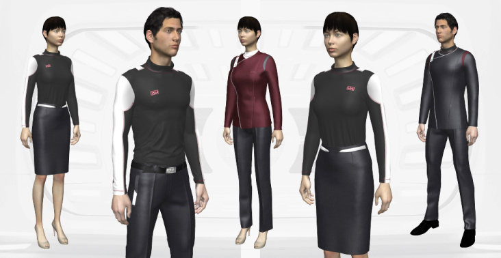 3d clothing universe airline