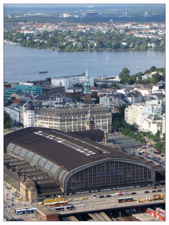 Hamburg Hbf und Alster