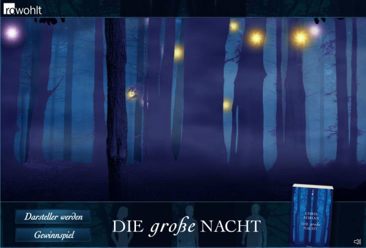 Chris Adrian – „Die Große Nacht“ interaktive Website