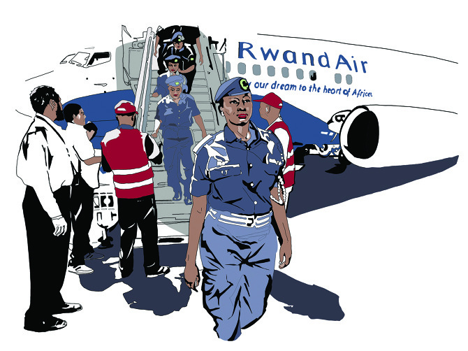Polizei-aus-Ruanda-mit-der-UNO-in-der-Elfenbeinkueste