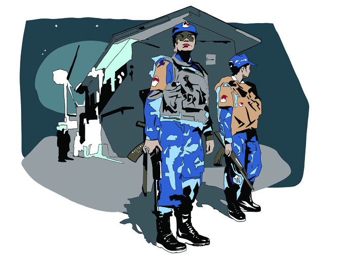 Indische-Polizei-in-Liberia-mit-der-UNO
