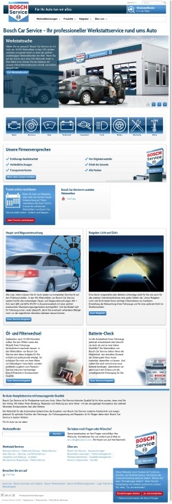 Bosch Car Service – Startseite