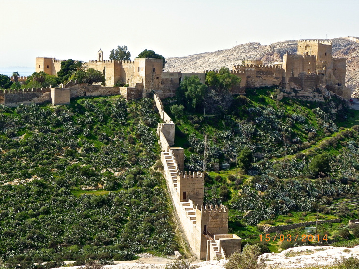 Blick auf die Festung von Almeria