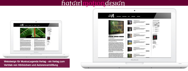 Online Hörbuchverlag Webdesign
