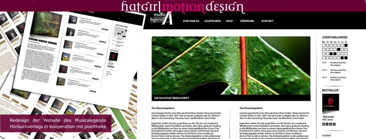 Hörbuchverlag Webdesign