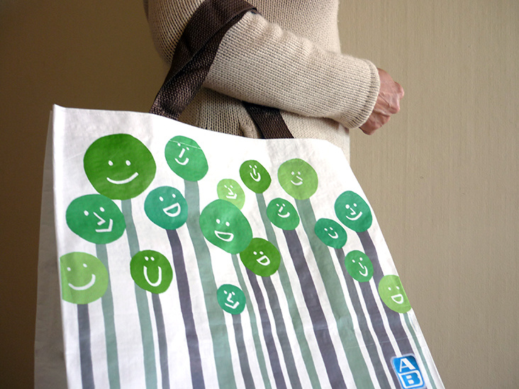 Reusable bag for supermarket