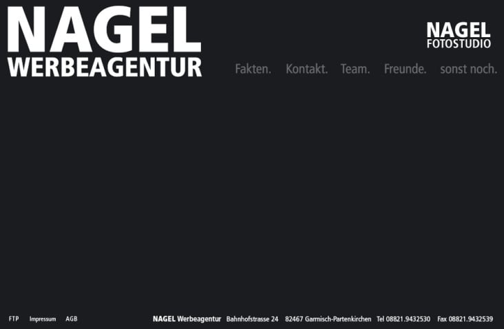 NAGEL Werbeagentur (Website Re-Lounge)