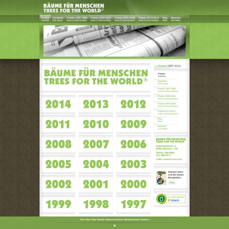 Bäume für Menschen – Trees for the World®